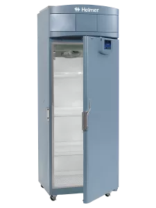 Upright Medical-Grade Freezer - Door Open